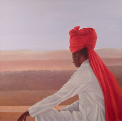 Palace Guard, Jaipur by Lincoln Seligman